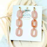 Quartz Maggie Earrings- Rose