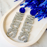 Game Day Mascot Earrings- Wildcats