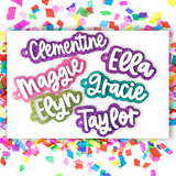 Personalized Glitter Acrylic Keychain