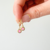 Gold-filled Starburst Huggies- Purple