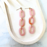 Quartz Maggie Earrings- Rose