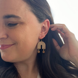 Everyday Gracie Earrings- Ecru & Shell