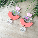Holiday Snowflake Clementine Earrings