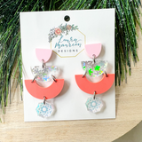 Holiday Snowflake Clementine Earrings