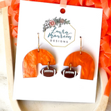 Game Day Etta Earrings- Orange