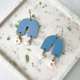 Daisy Chain Gracie Earrings- Cornflower