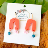 Endless Summer Wavy Gracie Earrings- Papaya