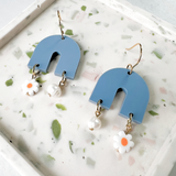 Daisy Chain Gracie Earrings- Cornflower