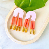 Endless Summer Audrey Earrings- Papaya