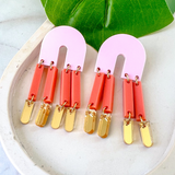 Endless Summer Audrey Earrings- Papaya