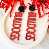 Game Day Mascot Earrings- Bulldogs