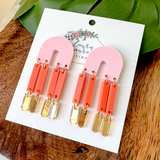 Endless Summer Audrey Earrings- Papaya