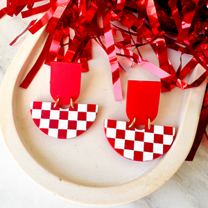 Game Day Betty Earrings- Red