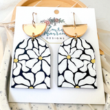 Noir Daisy Earrings