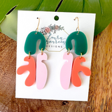 Endless Summer Coral Earrings- Papaya