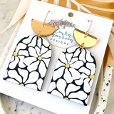 Noir Daisy Earrings