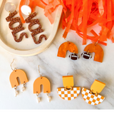 Game Day Etta Earrings- Orange