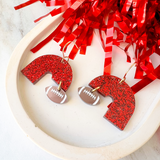 Game Day Etta Earrings- Red