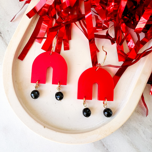 Game Day Gracie Earrings- Red