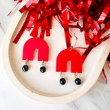 Game Day Gracie Earrings- Red