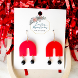 Game Day Gracie Earrings- Red