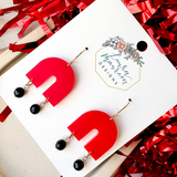 Game Day Gracie Earrings- Red