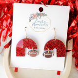 Game Day Etta Earrings- Red