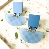 Daisy Chain Betty Earrings- Cornflower