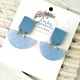 Daisy Chain Betty Earrings- Cornflower