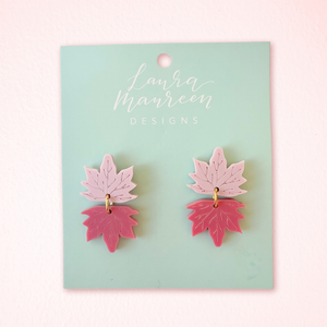 Fall Aspen Earrings- Pink