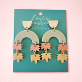 Fall Sugar Maple Earrings- Orange