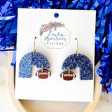 Game Day Etta Earrings- Blue