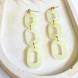 Quartz Maggie Earrings- Jade