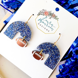 Game Day Etta Earrings- Blue