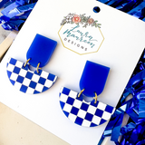 Game Day Betty Earrings- Blue