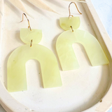 Quartz Ella Earrings- Jade