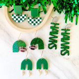 Game Day Betty Earrings- Green