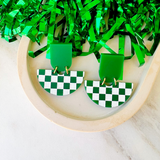 Game Day Betty Earrings- Green