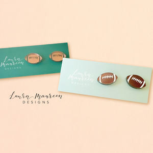 Fall Stud Earrings- Footballs