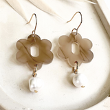 Quartz Elyn Earrings- Smokey