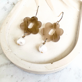 Quartz Elyn Earrings- Smokey