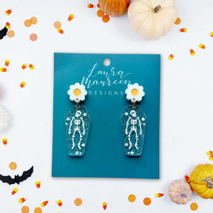 Halloween Pushing Daisies Earrings