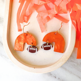 Game Day Etta Earrings- Orange