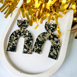 Glitter Party Ella Earrings- Black