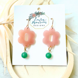 Quartz Elyn Earrings- Rose