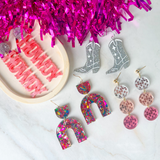 Nash Bash Sparkle Boot Earrings