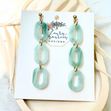 Quartz Maggie Earrings- Emerald