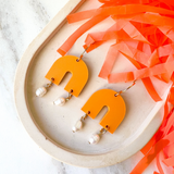 Game Day Gracie Earrings- Orange