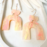 Quartz Ella Earrings- Opal