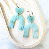 Quartz Ella Earrings- Emerald